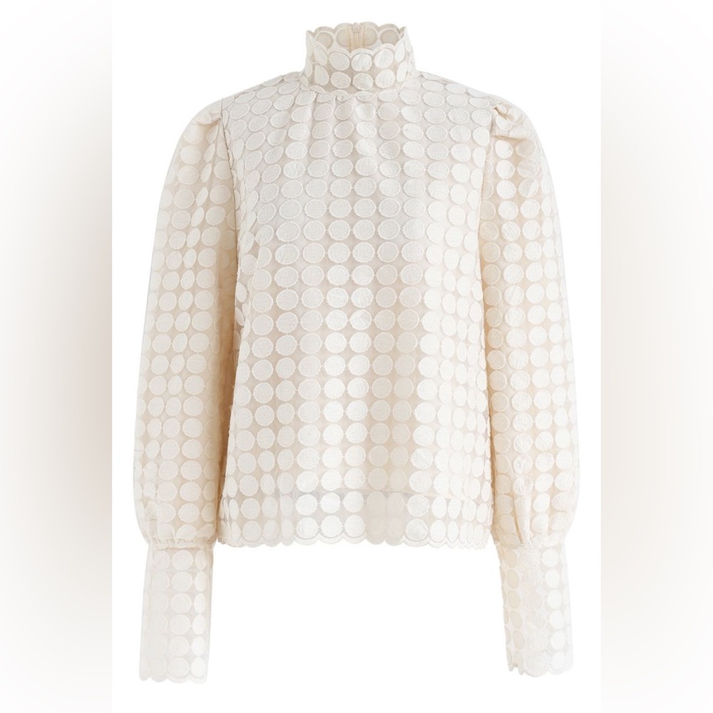 Cream blouse